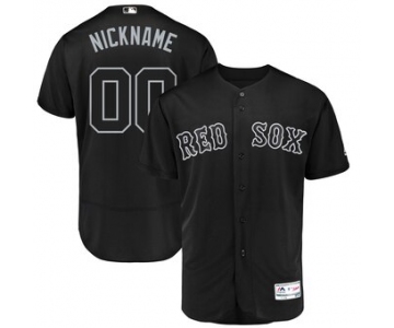 Boston Red Sox Majestic 2019 Players' Weekend Flex Base Authentic Roster Custom Black Jersey