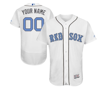 Mens Boston Red Sox 2016 Fathers Day Fashion White Customized Flexbase Majestic MLB Collection Jersey