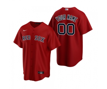 Men's Boston Red Sox Custom Nike Red Stitched MLB Cool Base Jersey
