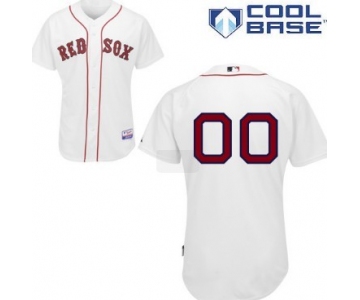 Men's Boston Red Sox Customized White Jersey