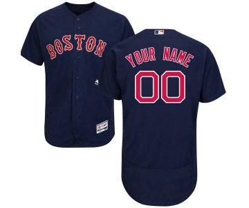 Mens Boston Red Sox Navy Blue Customized Flexbase Majestic MLB Collection