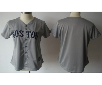Women's Boston Red Sox Customized Gray Jersey