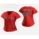 Women's Custom Boston Red Sox 2020 Red Alternate Nike Jersey
