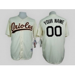 Baltimore Orioles Customized 1954 Turn Back The Clock Cream Jersey