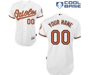 Kids' Baltimore Orioles Customized White Jersey