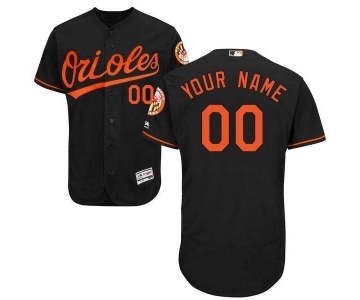 Mens Baltimore Orioles Black Customized Flexbase Majestic MLB Collection Jersey
