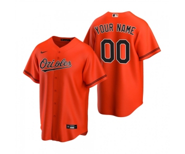 Men's Baltimore Orioles Custom Nike Orange 2020 Stitched MLB Cool Base Jersey