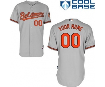 Men's Baltimore Orioles Customized Gray Jersey