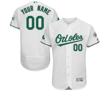 Mens Baltimore Orioles White Celtic Customized Flexbase Majestic MLB Collection Jersey