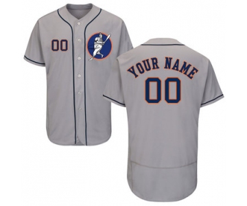 Astros Gray Men's Customized Flexbase New Design Jersey