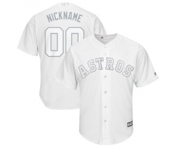 Houston Astros Majestic 2019 Players' Weekend Cool Base Roster Custom White Jersey