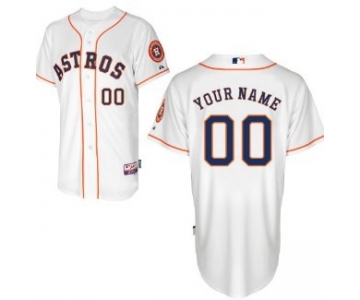 Kids' Houston Astros Customized White Jersey