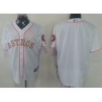 Men's Houston Astros Customized White With Camo Jersey