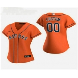 Women's Custom Houston Astros 2020 Orange Alternate Nike Jersey