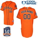 Youth Houston Astros Personalized Alternate Jersey With Commemorative 50th Anniversary Patch