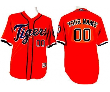 Youth Detroit Tigers Customized 2015 Orange Jersey