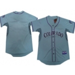 Kids' Colorado Rockies Customized 2012 Gray Jersey