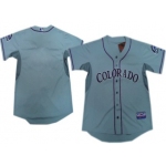 Men's Colorado Rockies Customized 2012 Gray Jersey