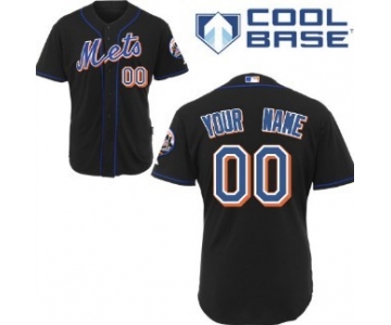 Kids' New York Mets Customized Black Jersey