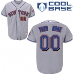 Kids' New York Mets Customized Gray Jersey