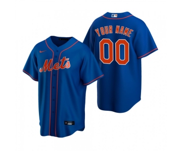 Men's New York Mets Custom Nike Royal Stitched MLB Cool Base Jersey