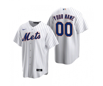 Men's New York Mets Custom Nike White Stitched MLB Cool Base Home Jersey