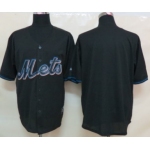 Men's New York Mets Customized 2012 Black Fashion Jersey