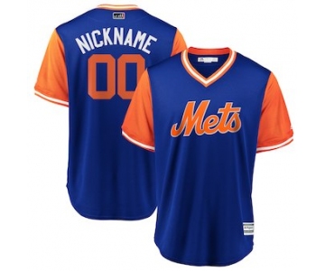 Men's New York Mets Majestic Royal 2018 Players' Weekend Cool Base Custom Jersey