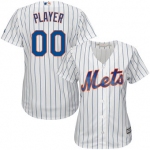 Women's New York Mets Majestic White Home Cool Base Custom Jersey