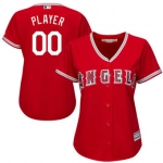 Women's Los Angeles Angels Majestic Scarlet Cool Base Alternate Jersey