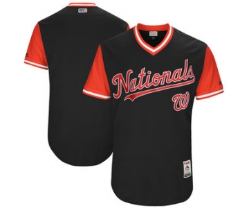 Custom Men's Washington Nationals Majestic Navy 2017 Players Weekend Authentic Team Jersey