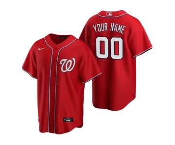 Men's Washington Nationals Custom Nike Red Stitched MLB Cool Base Jersey