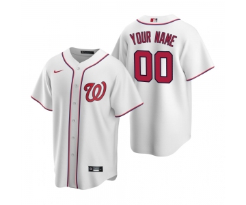 Men's Washington Nationals Custom Nike White Stitched MLB Cool Base Home Jersey