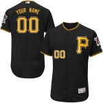 Mens Pittsburgh Pirates Black Customized Flexbase Majestic MLB Collection Jersey