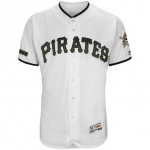 Men's Pittsburgh Pirates Majestic White 2018 Memorial Day Authentic Collection Flex Base Team Custom Jersey