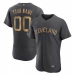 Men's Cleveland Guardians Active Player Custom Charcoal 2022 All-Star Flex Base Stitched MLB Jersey