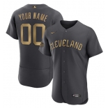 Men's Cleveland Guardians Active Player Custom Charcoal 2022 All-Star Flex Base Stitched MLB Jersey