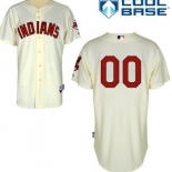 Men's Cleveland Indians Customized Cream Jersey