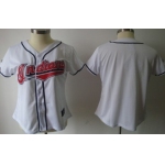 Men's Cleveland Indians Customized White With Red Jersey