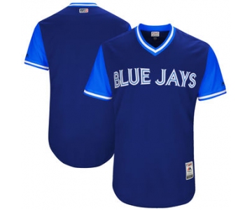 Custom Men's Toronto Blue Jays Majestic Navy 2017 Players Weekend Authentic Team Jersey