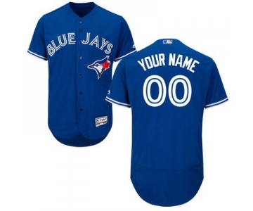 Men's Toronto Blue Jays Customized Royal Blue 2016 Flexbase Majestic Collection Baseball Jersey