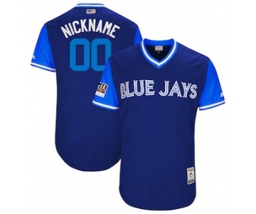 Men's Toronto Blue Jays Majestic Royal 2018 Players' Weekend Authentic Flex Base Custom Jersey