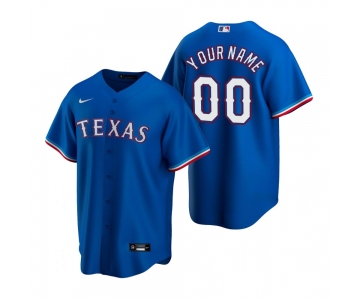 Men's Texas Rangers Custom Nike Royal Stitched MLB Cool Base Jersey