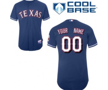 Men's Texas Rangers Customized Blue Jersey