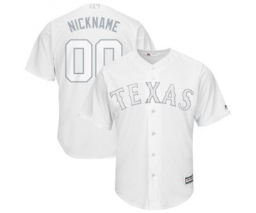 Texas Rangers Majestic 2019 Players' Weekend Cool Base Roster Custom White Jersey