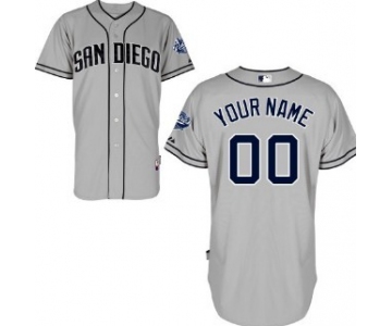 Kids' San Diego Padres Customized Gray Jersey