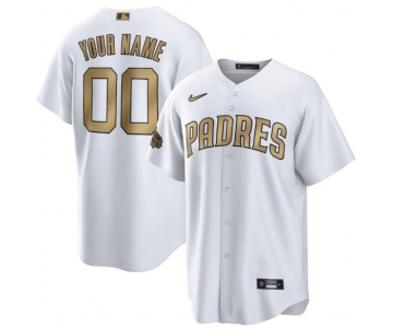 Men's San Diego Padres Active Player Custom White 2022 All-Star Cool Base Stitched Baseball Jersey