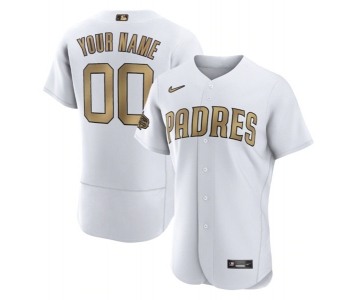 Men's San Diego Padres Active Player Custom White 2022 All-Star Flex Base Stitched MLB Jersey