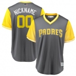 Men's San Diego Padres Majestic Gray 2018 Players' Weekend Cool Base Custom Jersey
