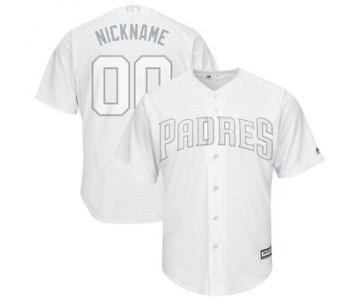 San Diego Padres Majestic 2019 Players Weekend Cool Base Roster Custom White Jersey
